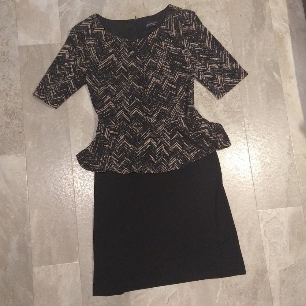 Peplum pencil dress